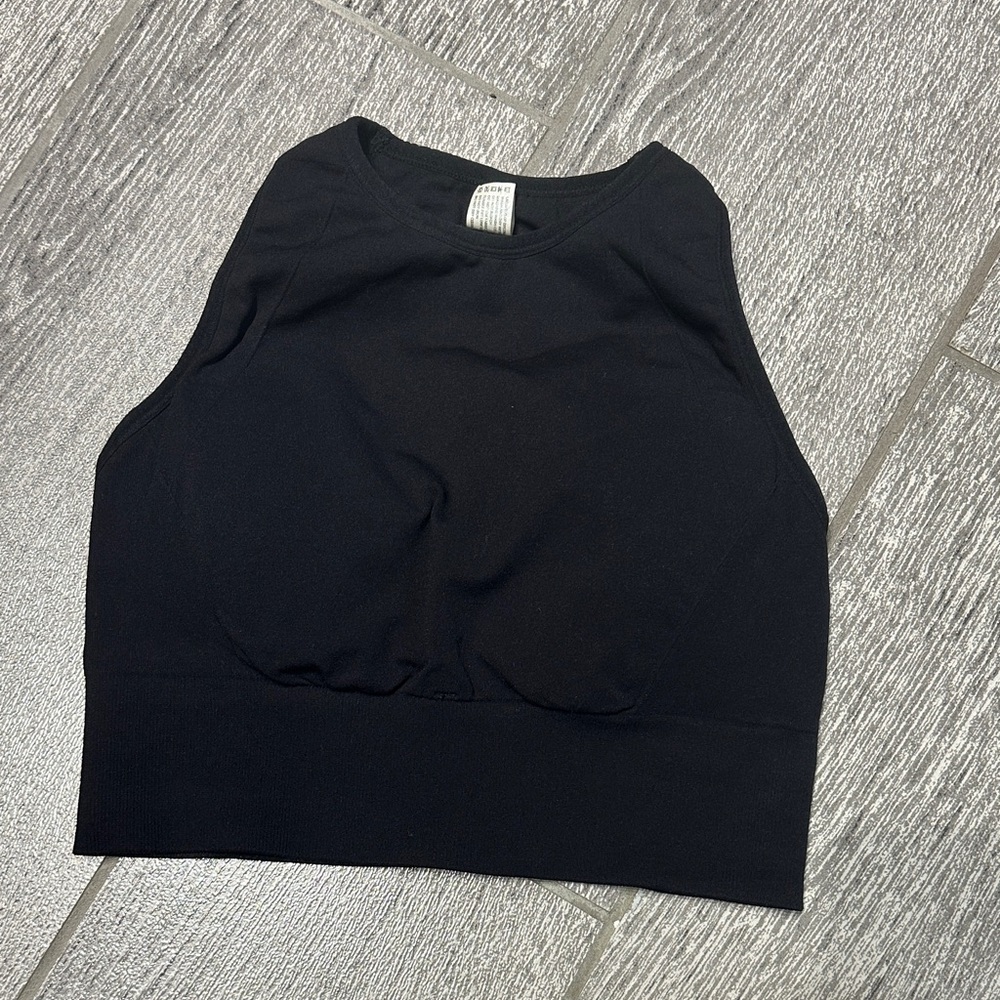 90 Lagree Black Women's Workout Top